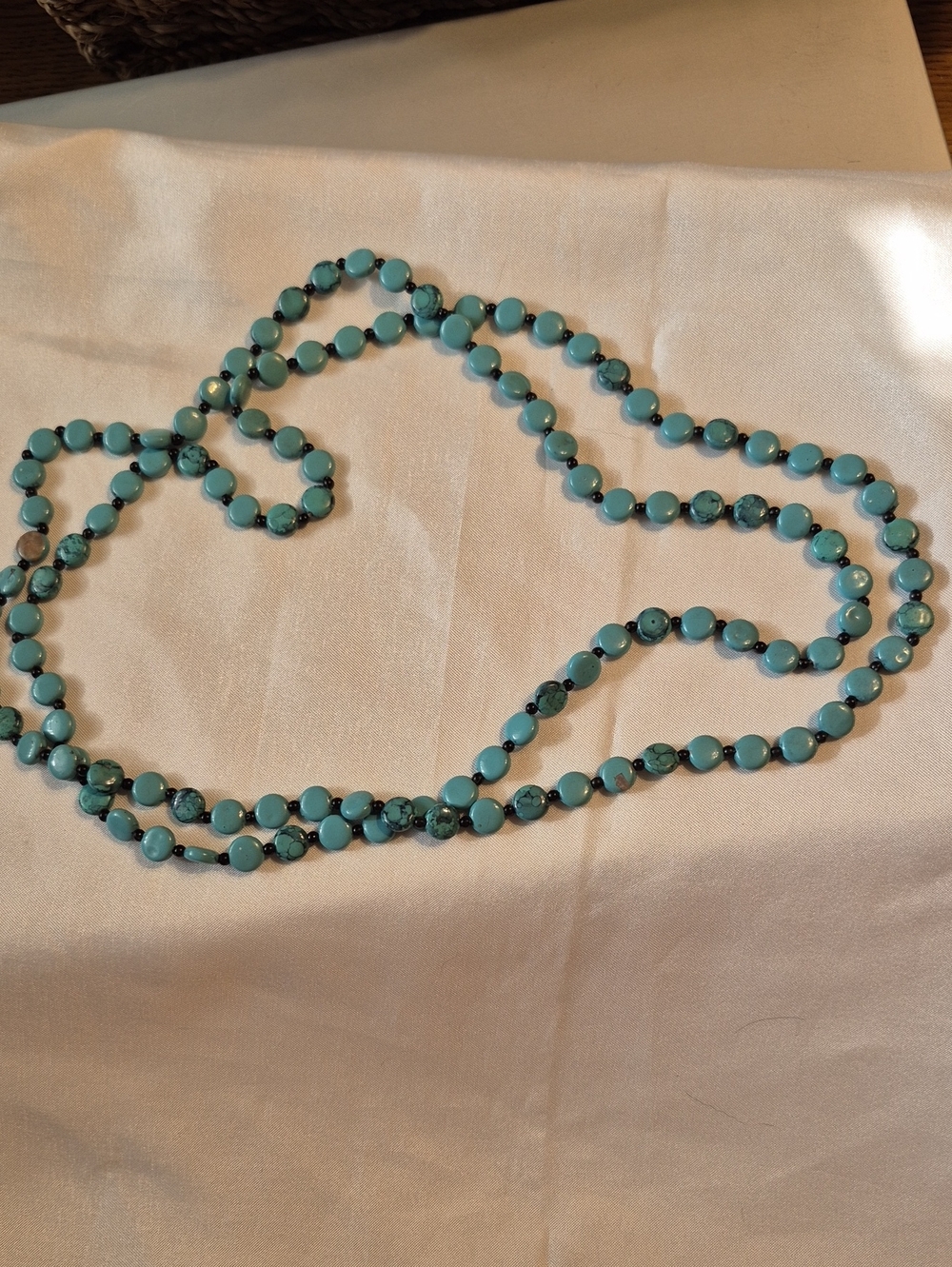 Turquoise Bead Strand Necklace for Women - Classic Turquoise Jewelry